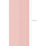 Bibelotte behang gestreept roze meisjeskamer babykamer