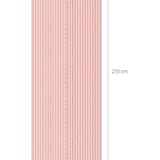 Bibelotte behang gestreept roze meisjeskamer babykamer