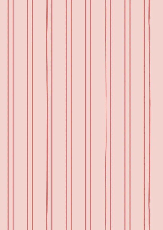 Bibelotte behang gestreept roze meisjeskamer babykamer