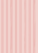 Bibelotte behang gestreept roze meisjeskamer babykamer