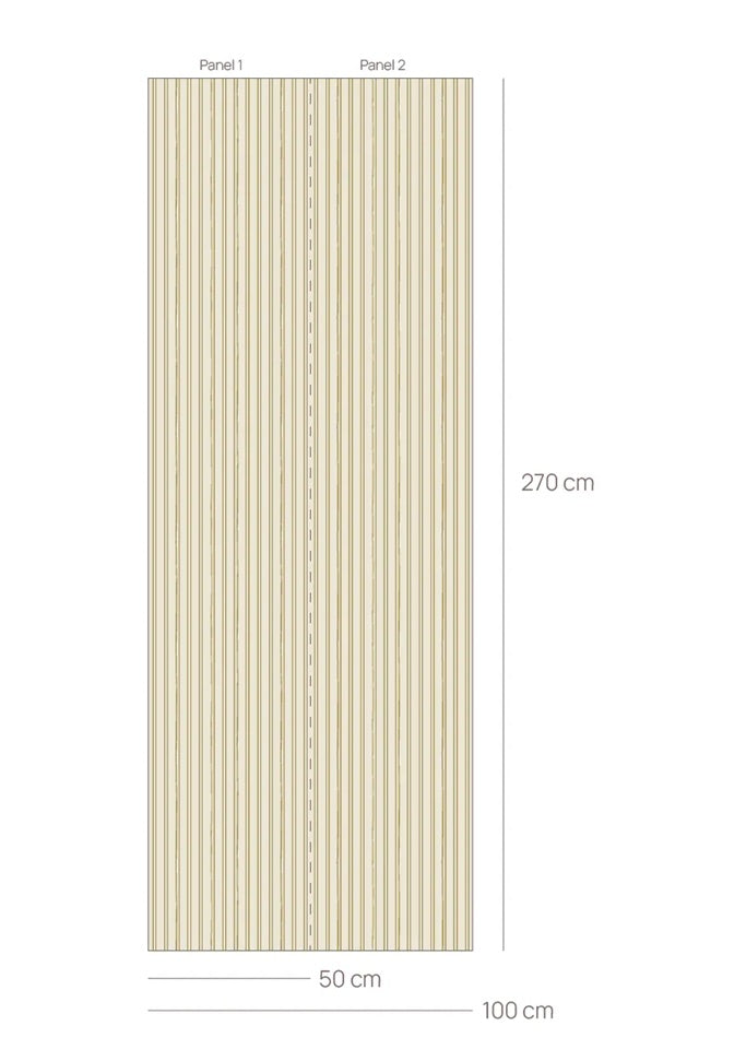 Bibelotte behang gestreept olijf jongenskamer babykamer neutrale kinderkamer