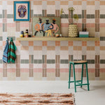 Bibelotte Patchwork behang voor de kinderkamer retro