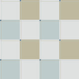 Blokken behang kinderkamer jongenskamer tienerkamer blauw groen 
