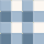 Blokken behang kinderkamer jongenskamer tienerkamer blauw donkerblauw