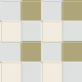 Papr Walls Blokken Behang On the Grid - Groen/Creme