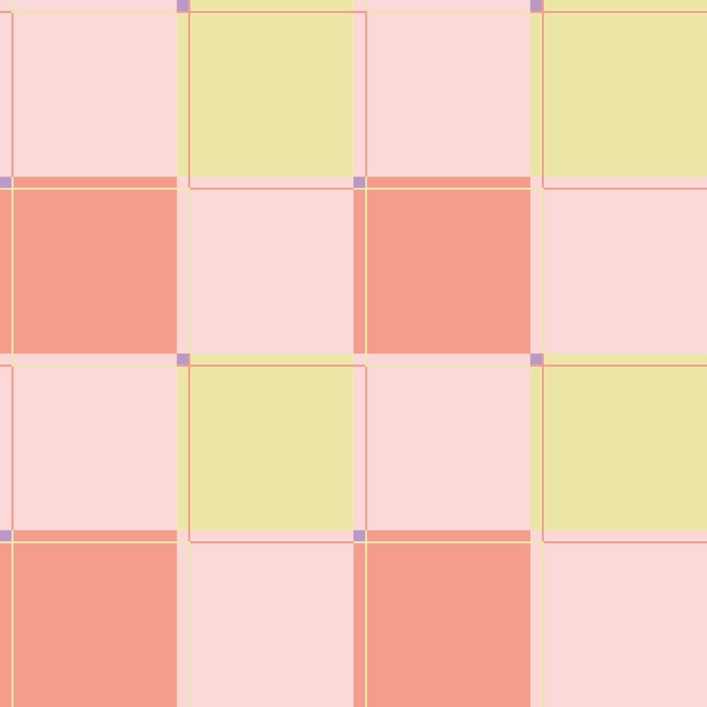 Blokken behang kinderkamer meisjeskamer tienerkamer roze geel