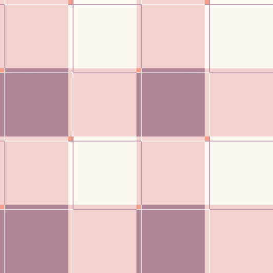 Blokken behang kinderkamer meisjeskamer tienerkamer roze mauve