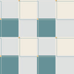 Blokken behang kinderkamer jongenskamer tienerkamer blauw teal