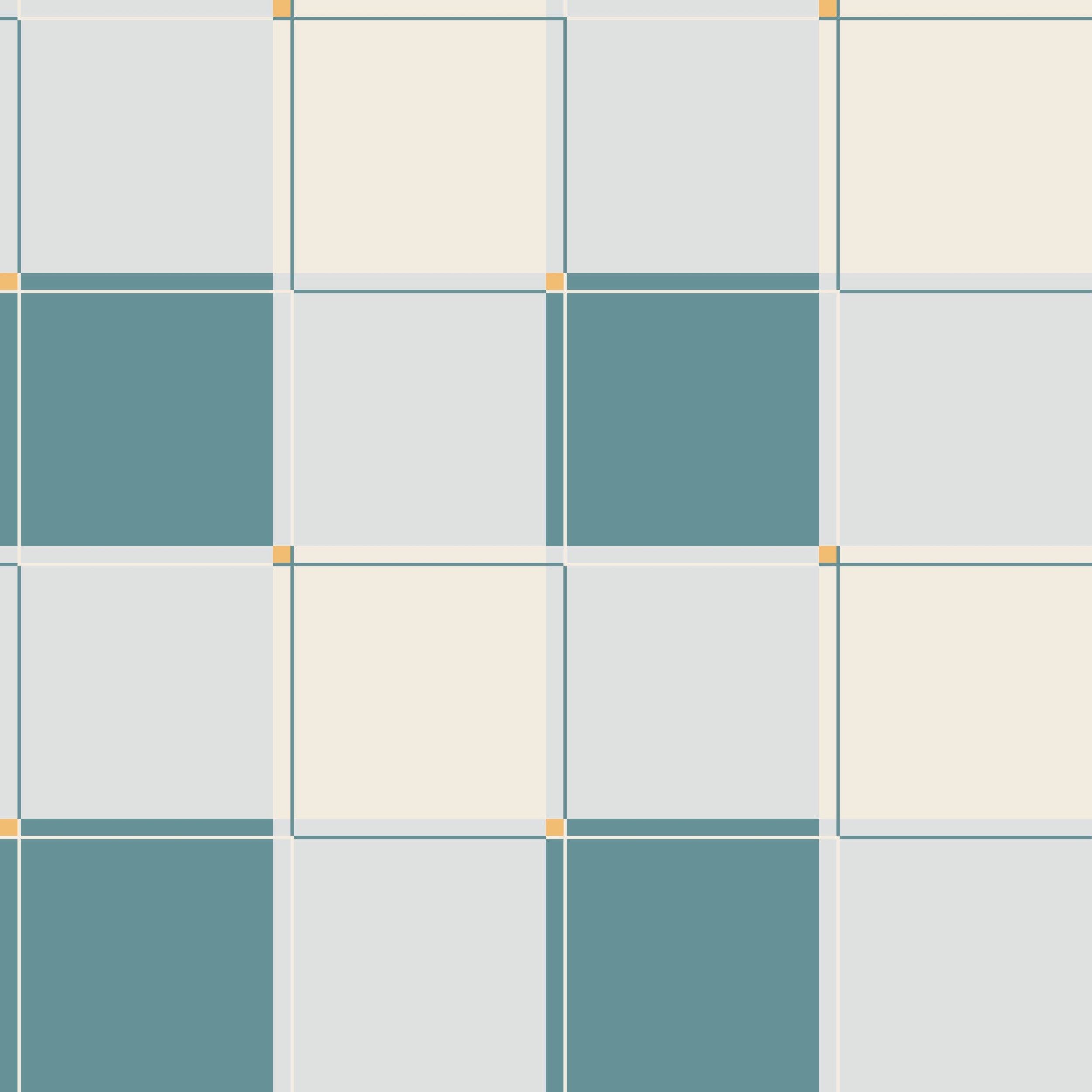 Blokken behang kinderkamer jongenskamer tienerkamer blauw teal