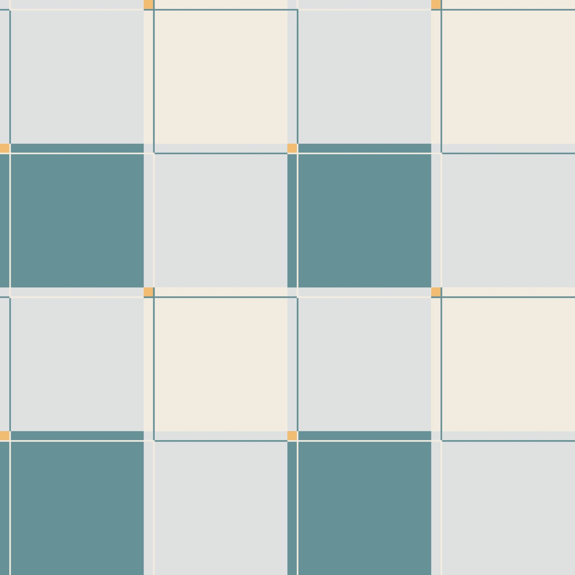 Blokken behang kinderkamer jongenskamer tienerkamer blauw teal