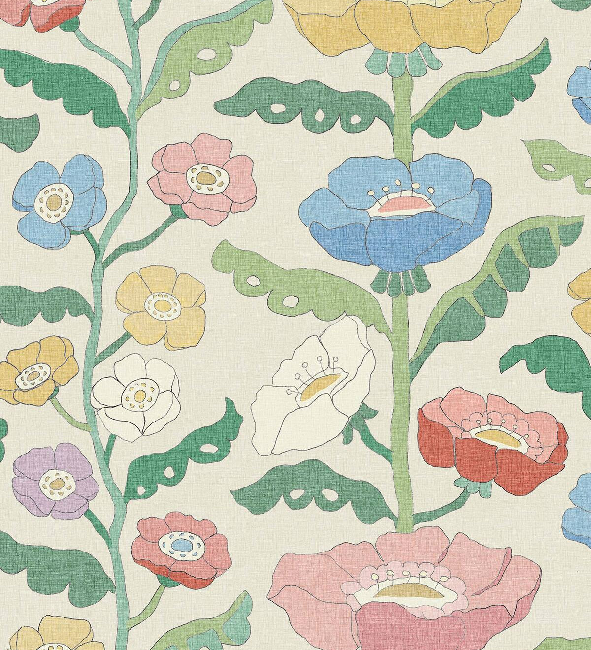 Borastapeter Astrid Wilson bloemen behang voor de kinderkamer 9489W