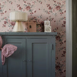 Borastapeter nomi kinderbehang rozen bloemenbehang roze 7484