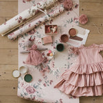 Borastapeter nomi kinderbehang rozen bloemenbehang roze 7484