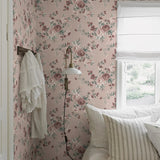 Borastapeter nomi kinderbehang rozen bloemenbehang roze 7484