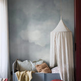 Sky mural van Borastapeter wolken behang voor neutrale kinderkamer en babykamer 9559W