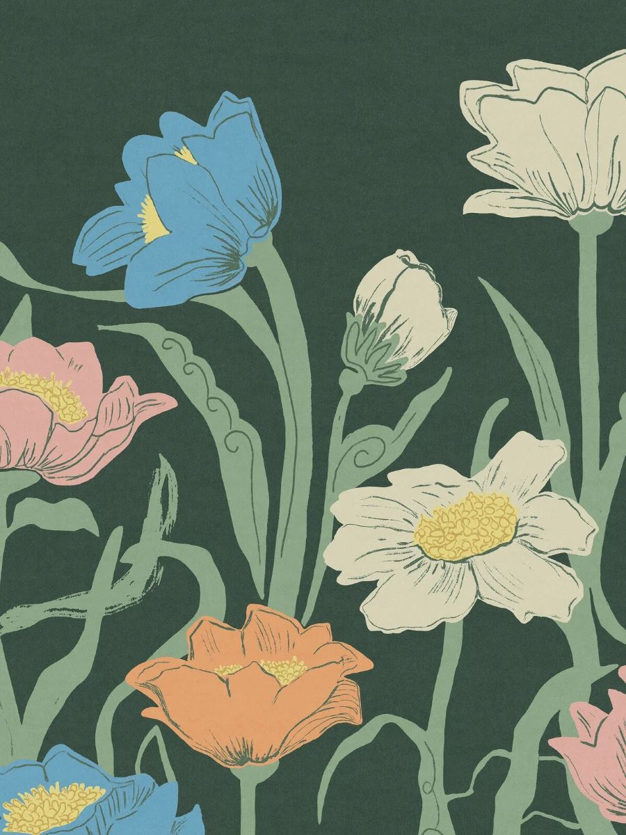 Boråstapeter Wallpaper Dahlia Garden - Beige