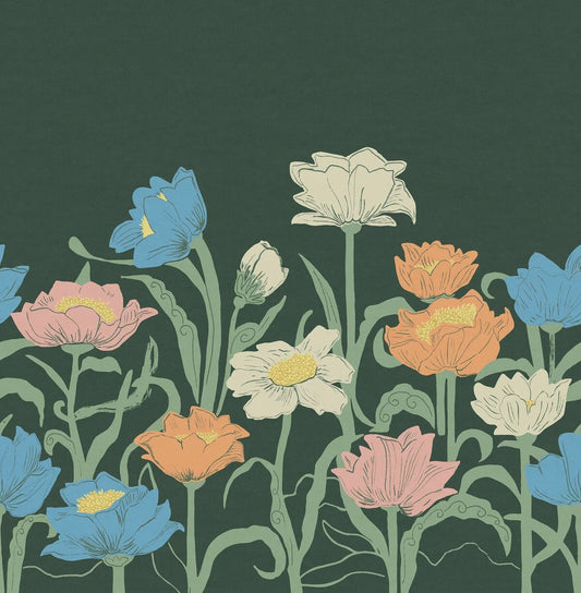 Boråstapeter Wallpaper Dahlia Garden - Beige