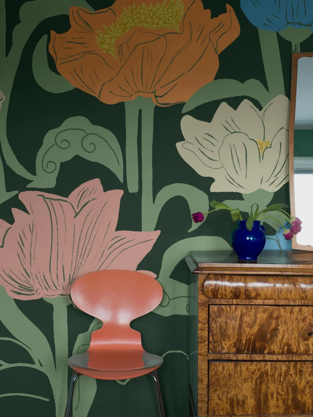 Boråstapeter Wallpaper Dahlia Garden - Beige