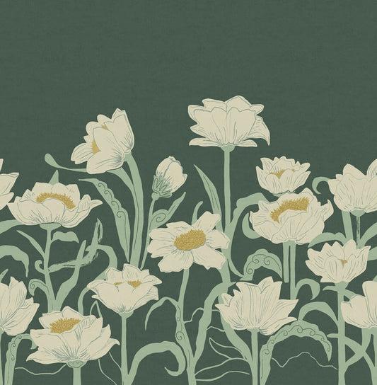 Boråstapeter Wallpaper Dahlia Garden - Beige