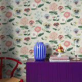 Borastapeter Astrid Wilson bloemen behang voor de kinderkamer Posy, beige