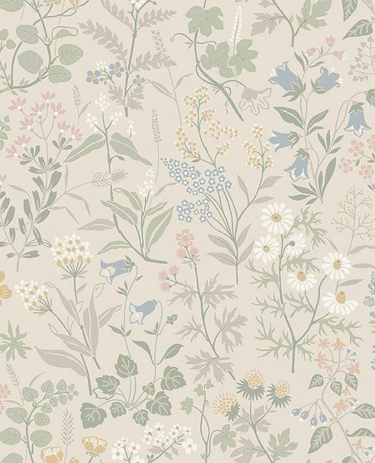 Borastapeter bloemenbehang flora beige 4179