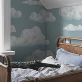 borastapeter in the clouds behang kinderkamer wolken behang