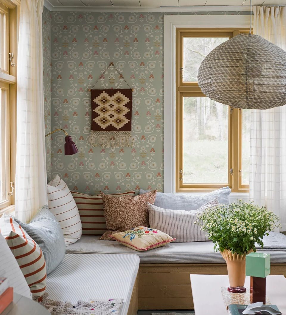 Boråstapeter Behang Isolde - Groen
