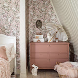 Borastapeter kinderbehang bosdieren behang roze konijnen eekhoorns Magic Forest 7476 roze