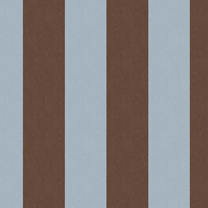 Båstad strepen behang voor de kinderkamer jongenskamer lichtblauw bruin Borastapeter 9801W