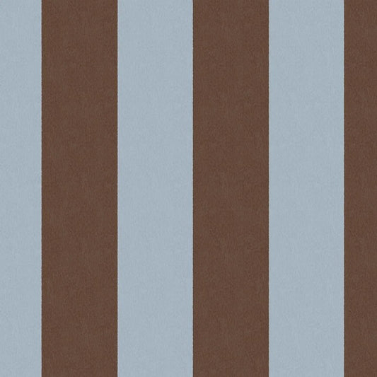 Båstad strepen behang voor de kinderkamer jongenskamer lichtblauw bruin Borastapeter 9801W