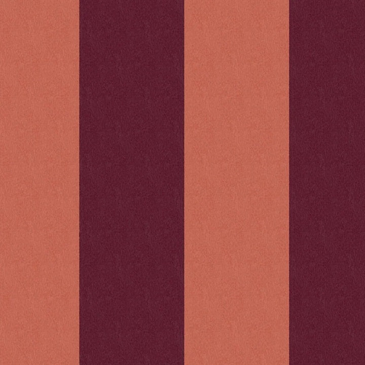 Borastapeter maatwerk strepen behang voor de meisjeskamer en tienerkamer terra bordeaux