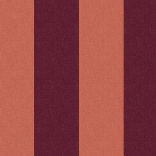 Borastapeter maatwerk strepen behang voor de meisjeskamer en tienerkamer terra bordeaux