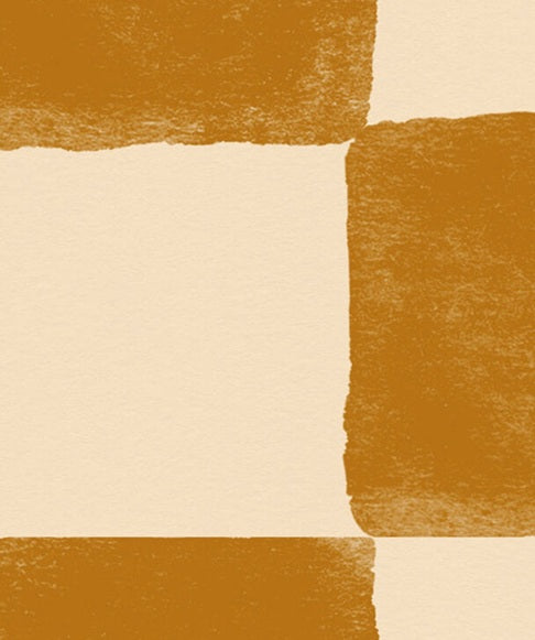 Checkmate geblokt behang voor kinderkamer en tienerkamer bruin beige creative lab amsterdam