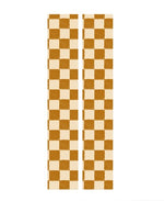 Checkmate geblokt behang voor kinderkamer en tienerkamer bruin beige creative lab amsterdam