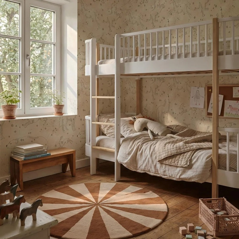 Dekornik Constellations sterren behang dieren behang kinderkamer jongenskamer meisjeskamer beige