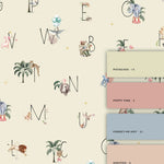 Creative Lab Amsterdam ABC mural behang voor de kinderkamer alfabet offwhite