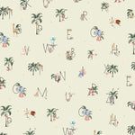 Creative Lab Amsterdam ABC mural behang voor de kinderkamer alfabet offwhite