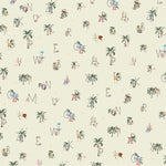 Creative Lab Amsterdam ABC mural behang voor de kinderkamer alfabet offwhite