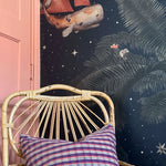Creative Lab Amsterdam behang voor de kinderkamer Oliver Teddy donkerblauw