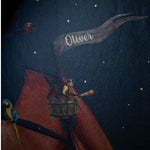 Creative Lab Amsterdam behang voor de kinderkamer Oliver Teddy donkerblauw
