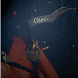 Creative Lab Amsterdam behang voor de kinderkamer Oliver Teddy donkerblauw