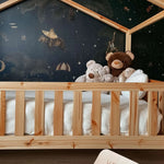 Creative Lab Amsterdam behang voor de kinderkamer Oliver Teddy donkerblauw