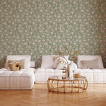 Days of Bloom bloemen behang voor de kinderkamer In Bloom Laurie mintgroen