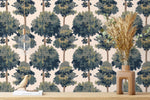 Days of Bloom Tapestry Tree bomen behang voor de kinderkamer groen