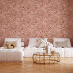 Days of Bloom behang voor de kinderkamer Proud Birds terra roze