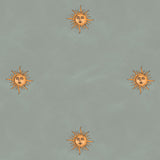 Dekornik Classic Sun Blue zonnen behang jongenskamer meisjeskamer neutrale kinderkamer babykamer blauw