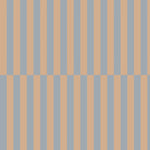 Dekornik gestreept behang upside down blauw beige jongenskamer neutrale kinderkamer.