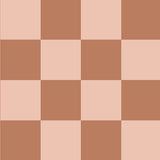 Days of bloom behang geruit checkmate bruin/roze