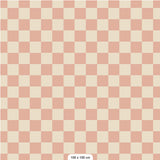 Days of bloom checkmate geruit blokken behang roze