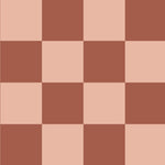 Days of bloom checkmate geruit blokken behang terra roze